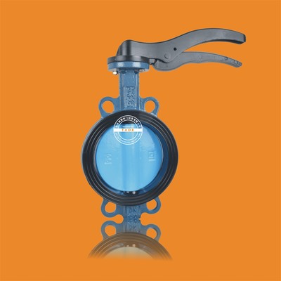 Handle butterfly valve without pin